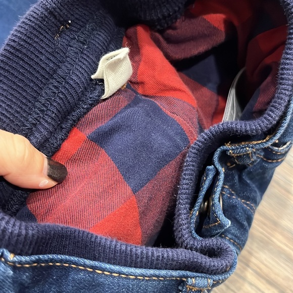 Plaid Lined Gap Jeans - Picture 6 of 7